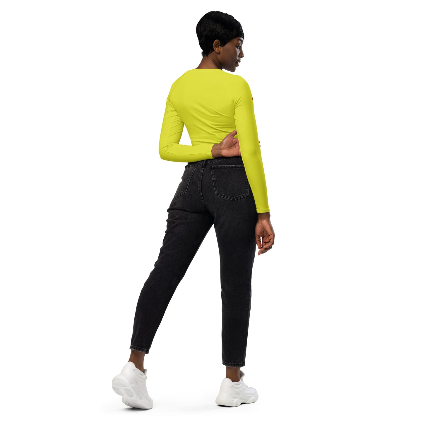 Women's long-sleeve crop top