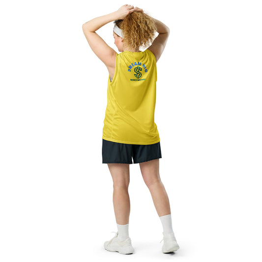 Dream Big Make Money unisex basketball jersey