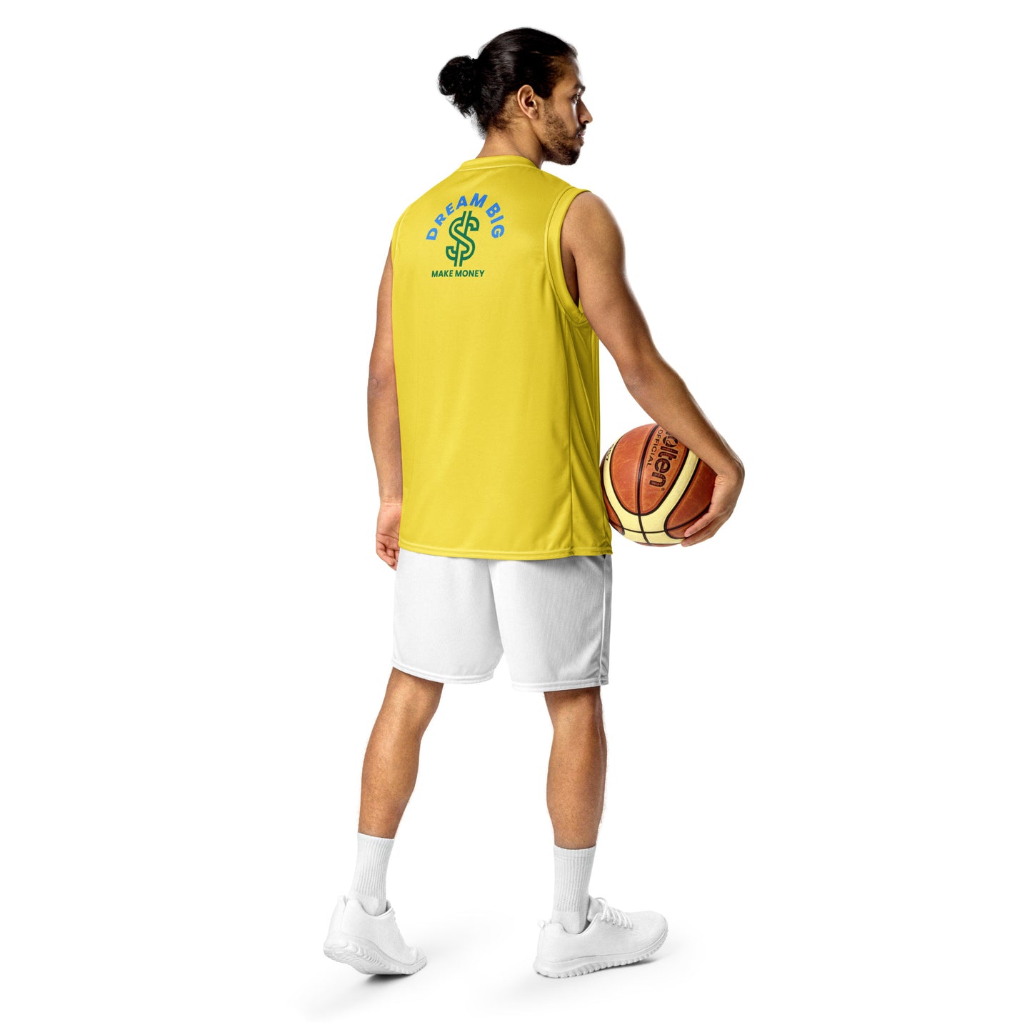 Dream Big Make Money unisex basketball jersey