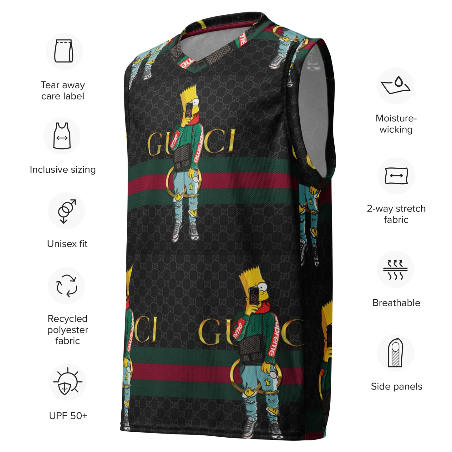 Designer ( Recycled unisex basketball jersey )