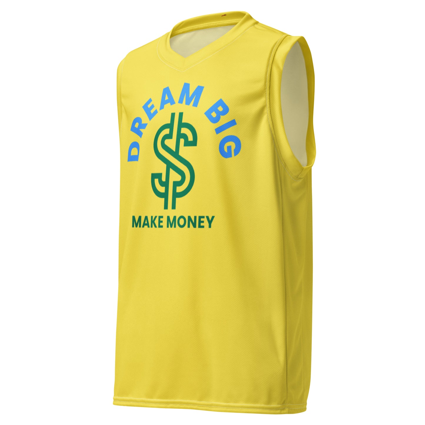 Dream Big Make Money unisex basketball jersey