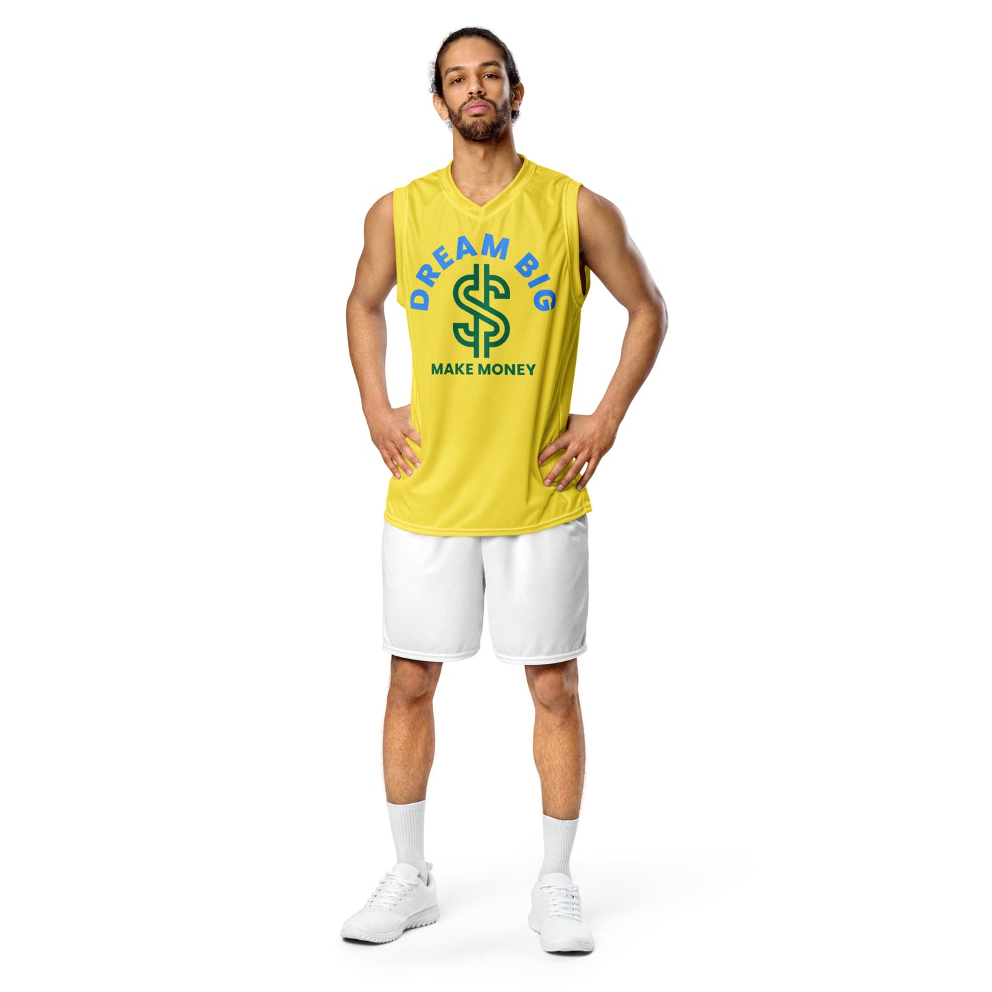 Dream Big Make Money unisex basketball jersey