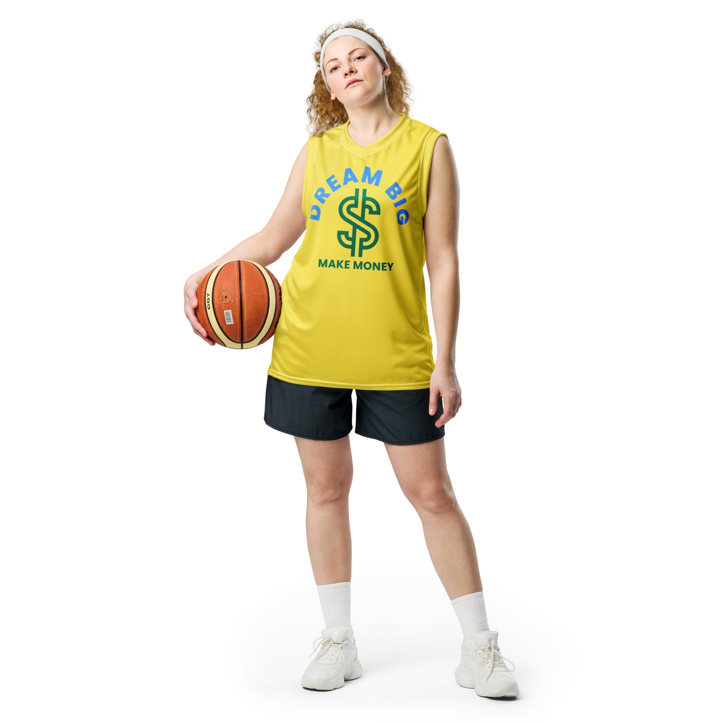 Dream Big Make Money unisex basketball jersey