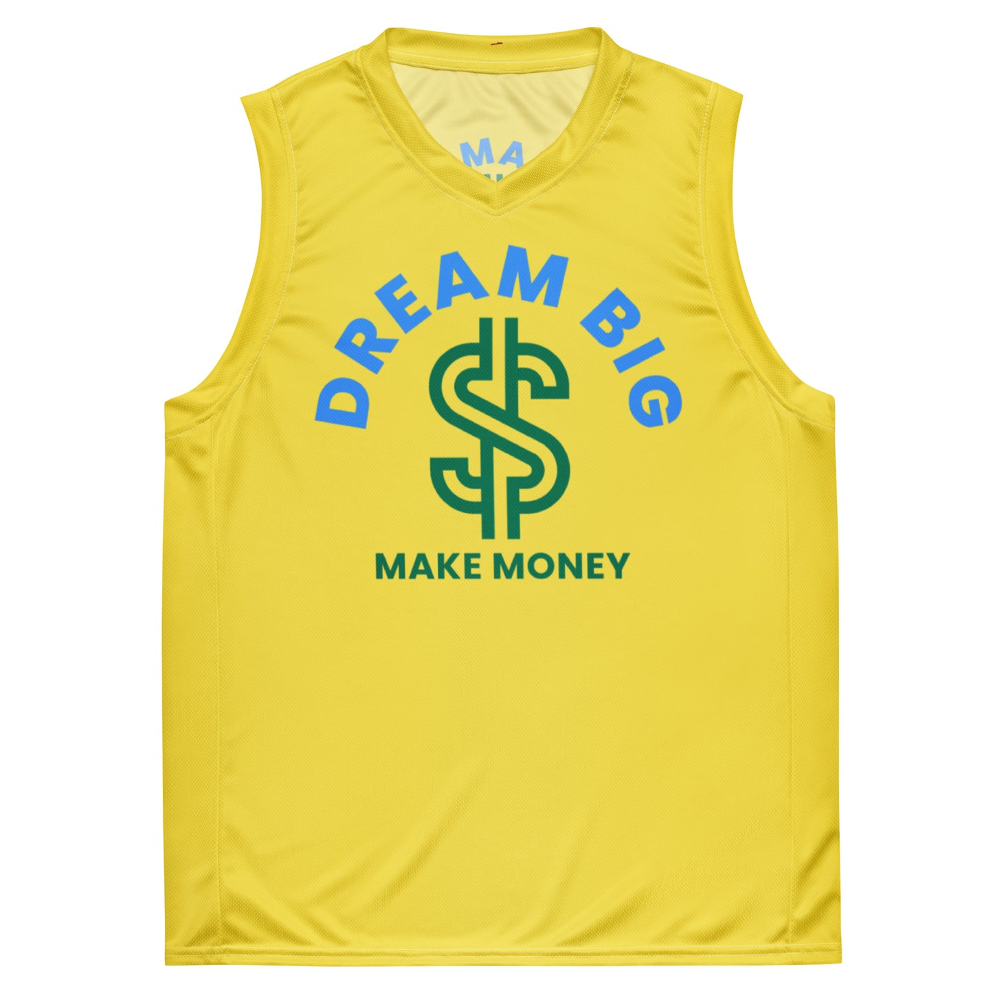 Dream Big Make Money unisex basketball jersey