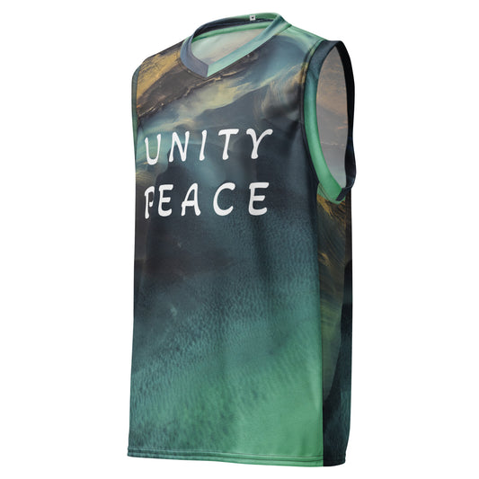 UNITY PEACE  unisex basketball jersey