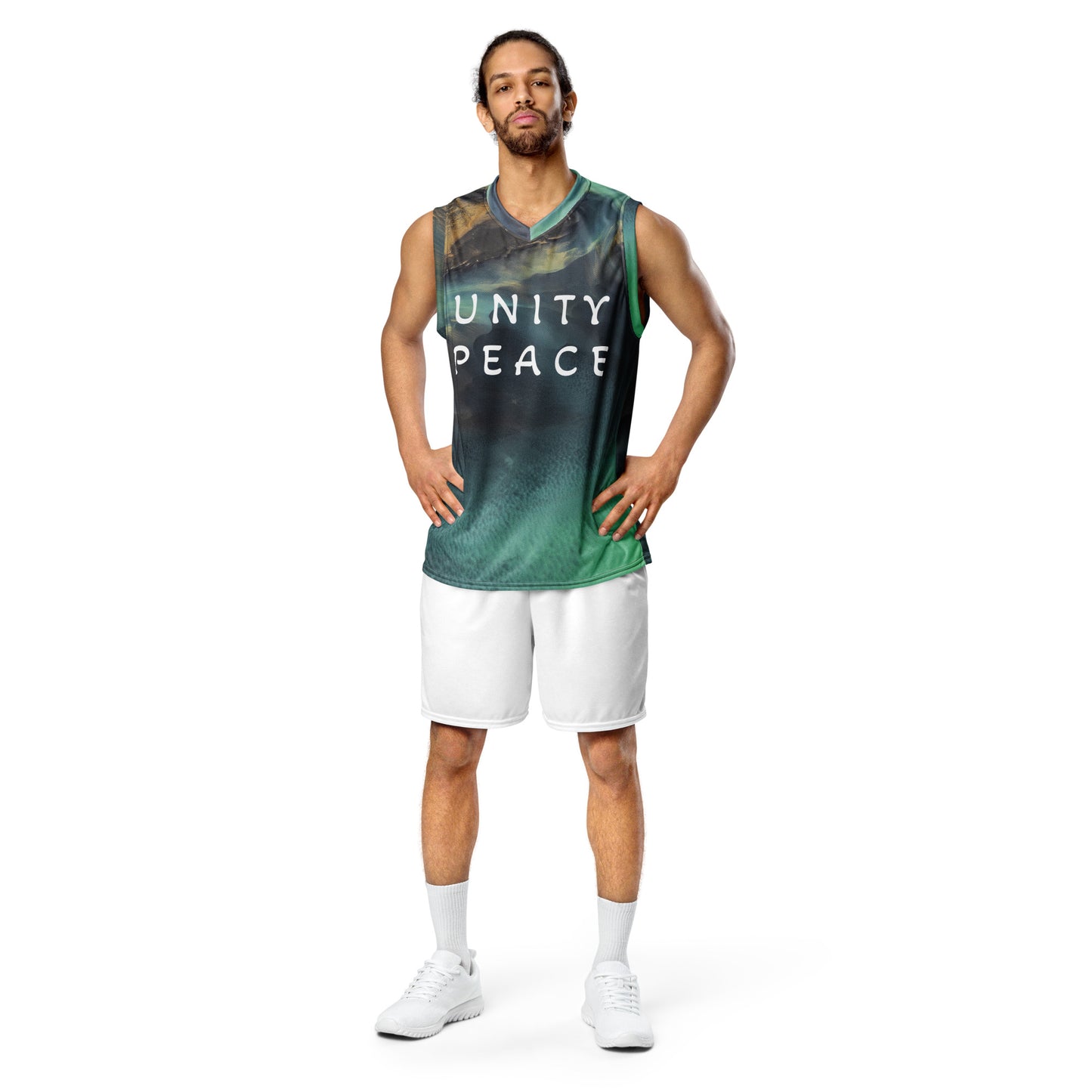 UNITY PEACE  unisex basketball jersey