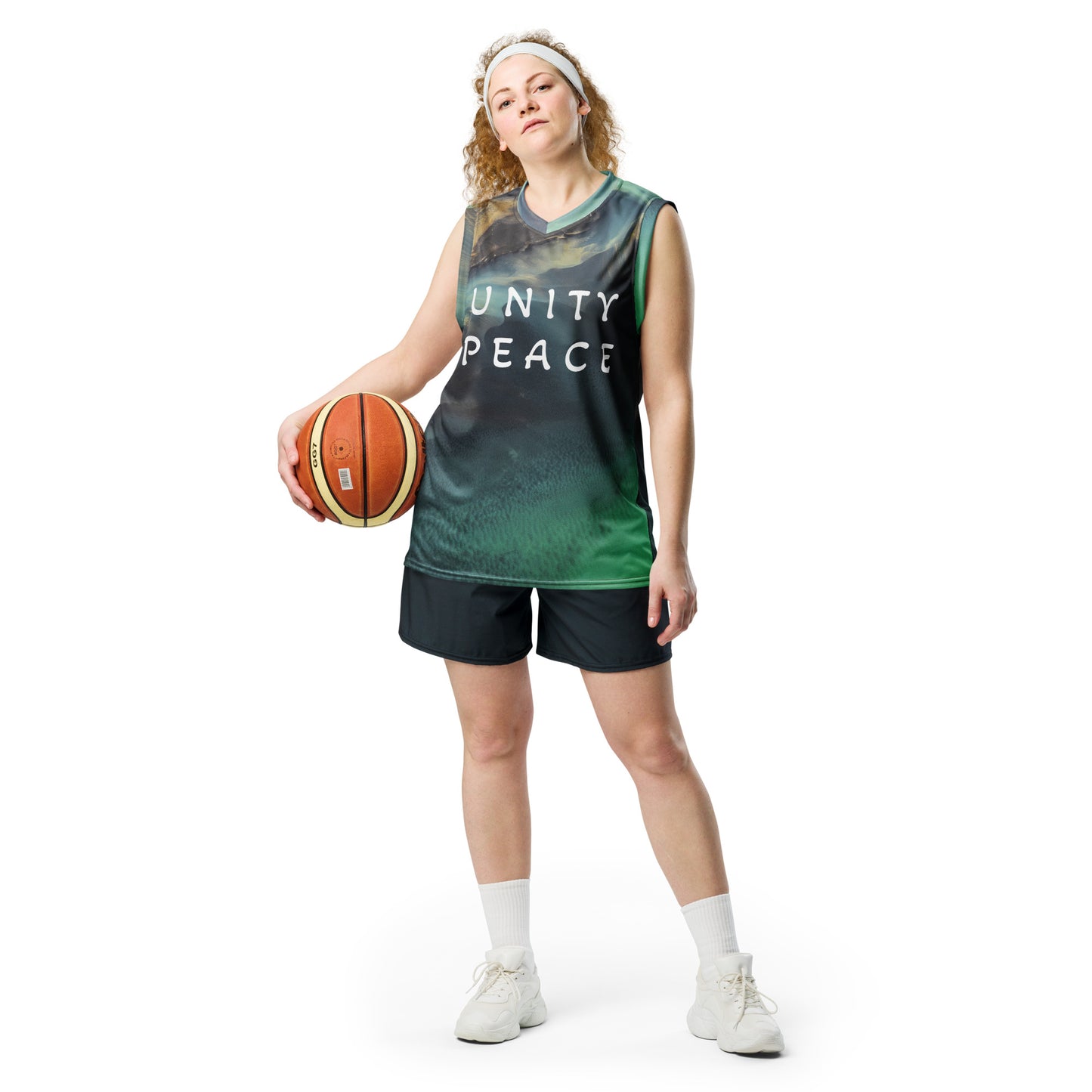 UNITY PEACE  unisex basketball jersey