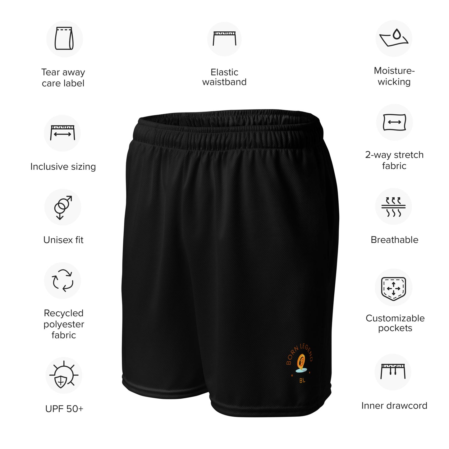 Born Legend Men's mesh shorts