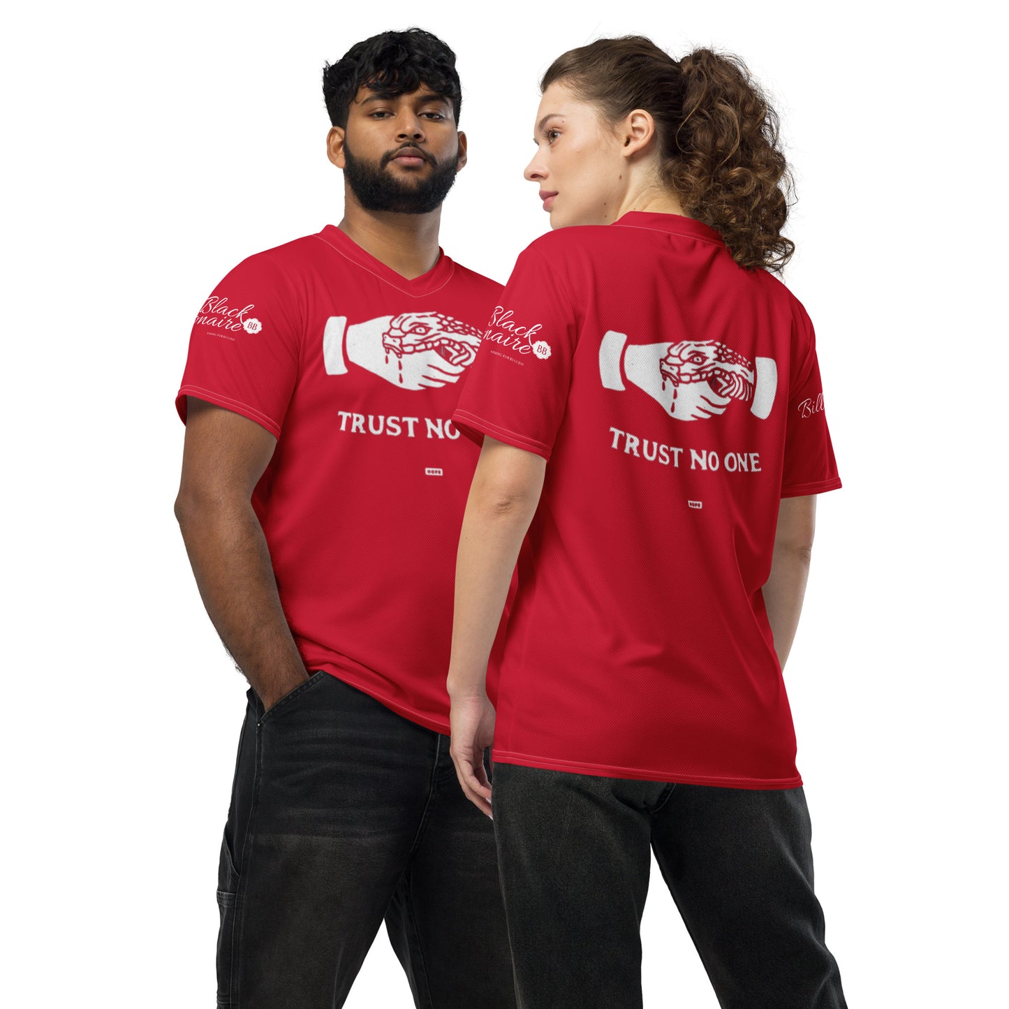 Trust No One (unisex sports jersey)