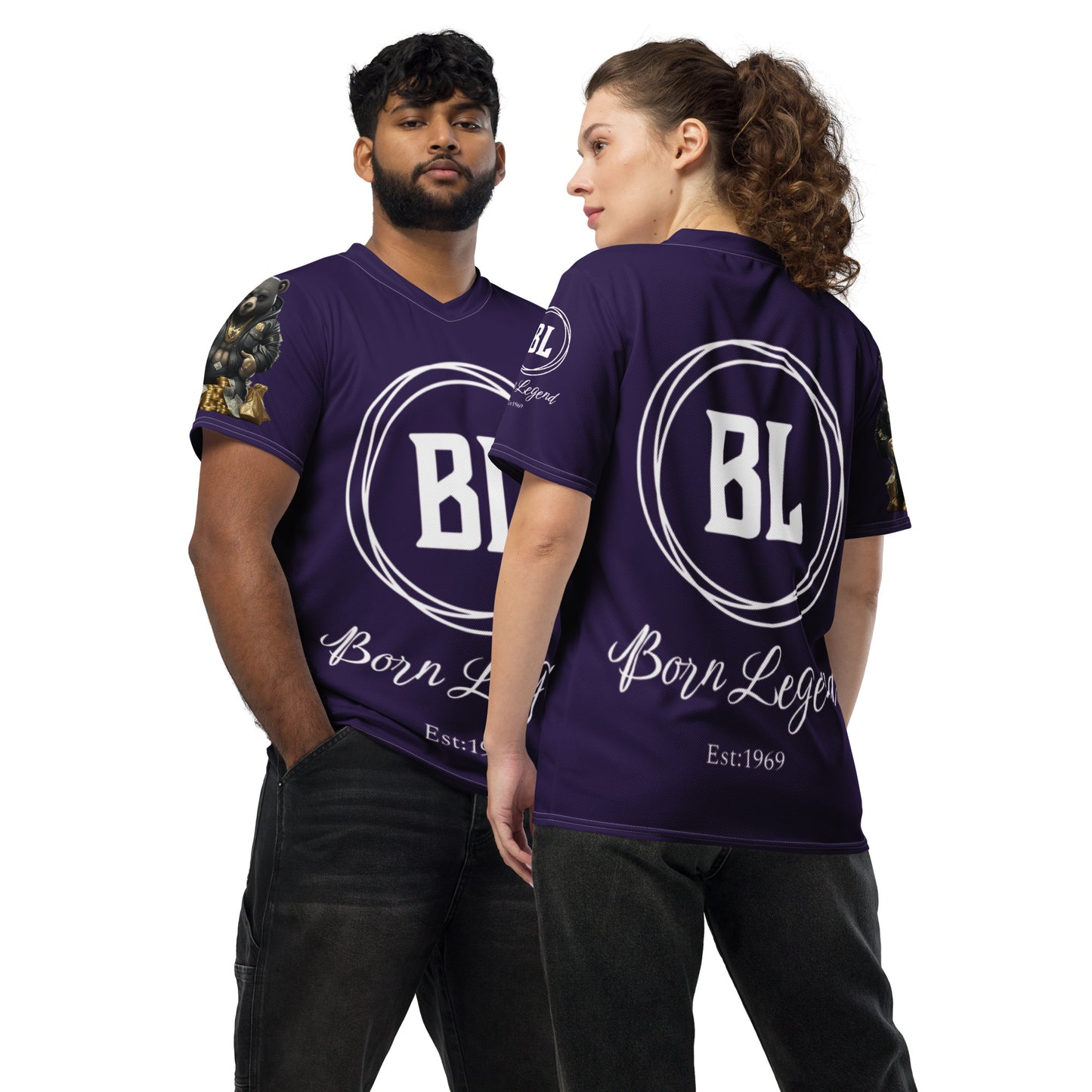 Born Legend Recycled unisex sports jersey