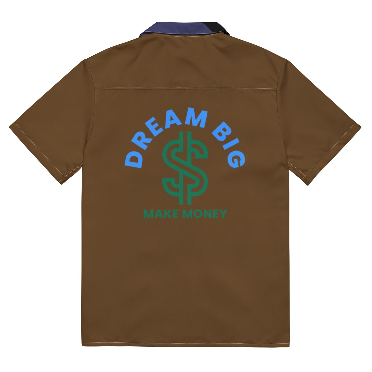 Dream Big Make Money Unisex button shirt