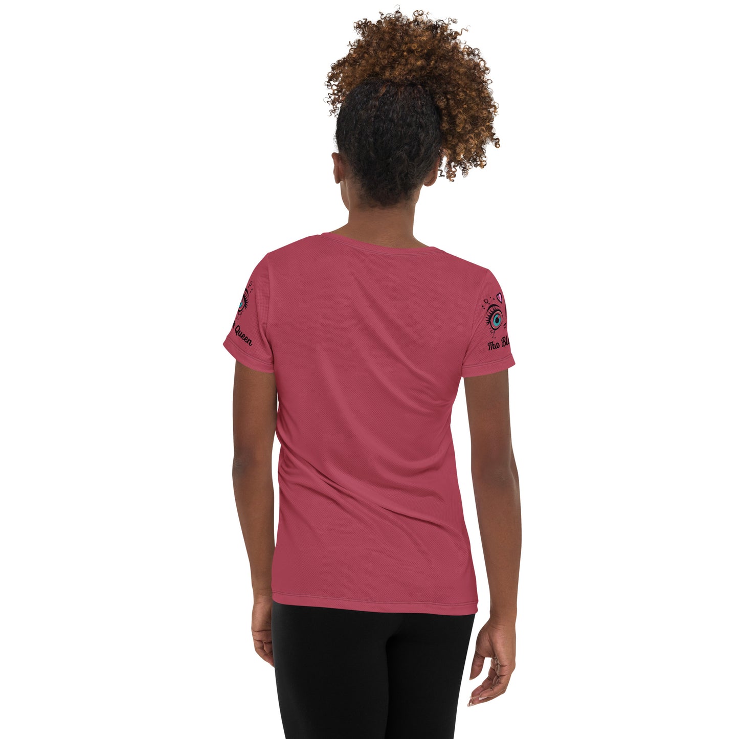 Black Queen  Women's Athletic T-shirt