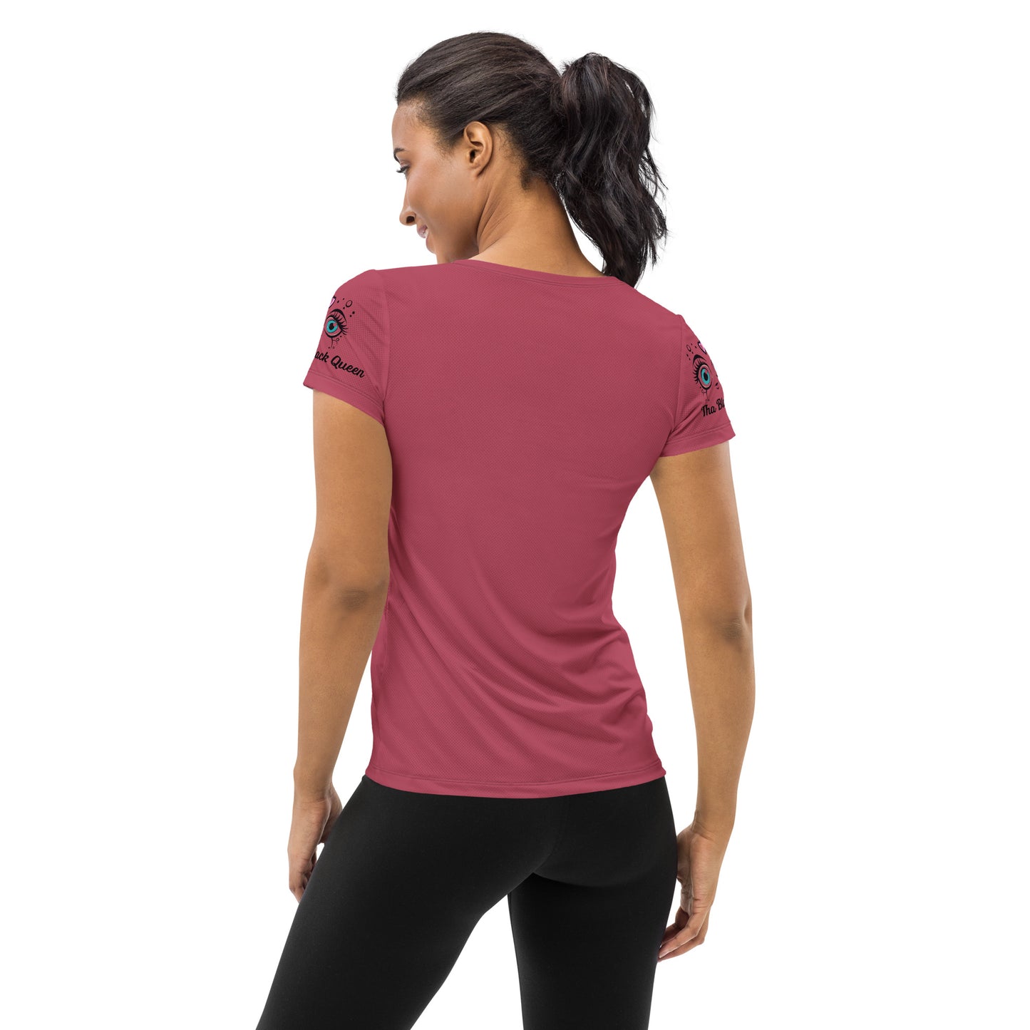 Black Queen  Women's Athletic T-shirt