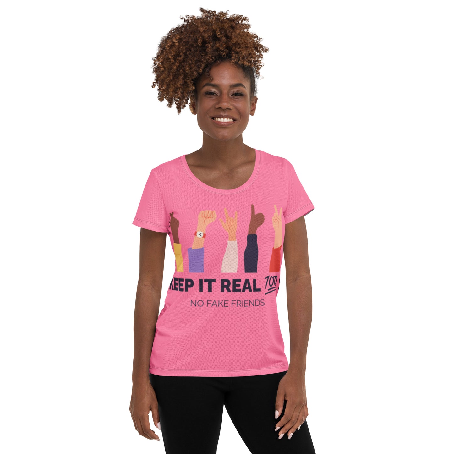 All-Over Print Women's Athletic T-shirt