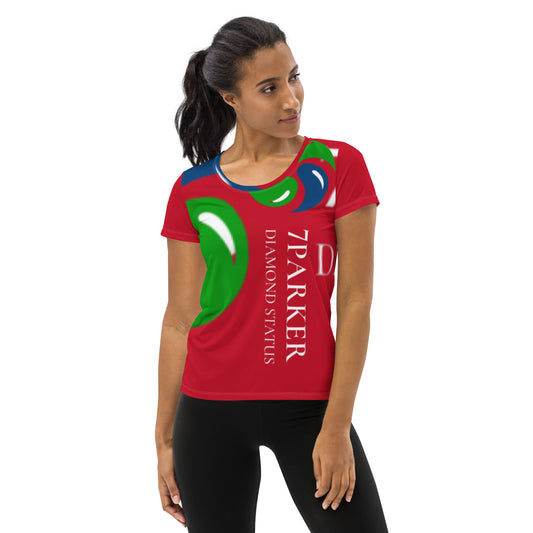 7Parker All-Over Print Women's Athletic T-shirt