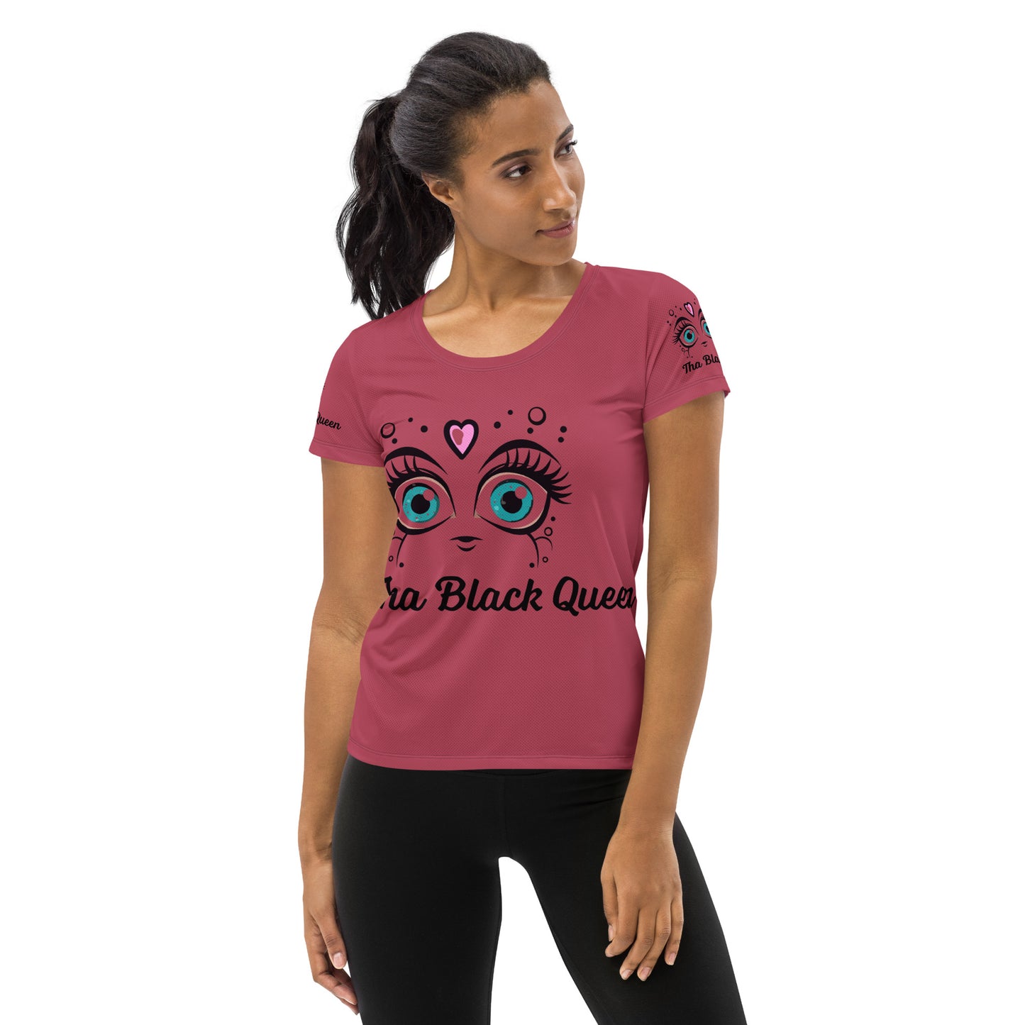 Black Queen  Women's Athletic T-shirt