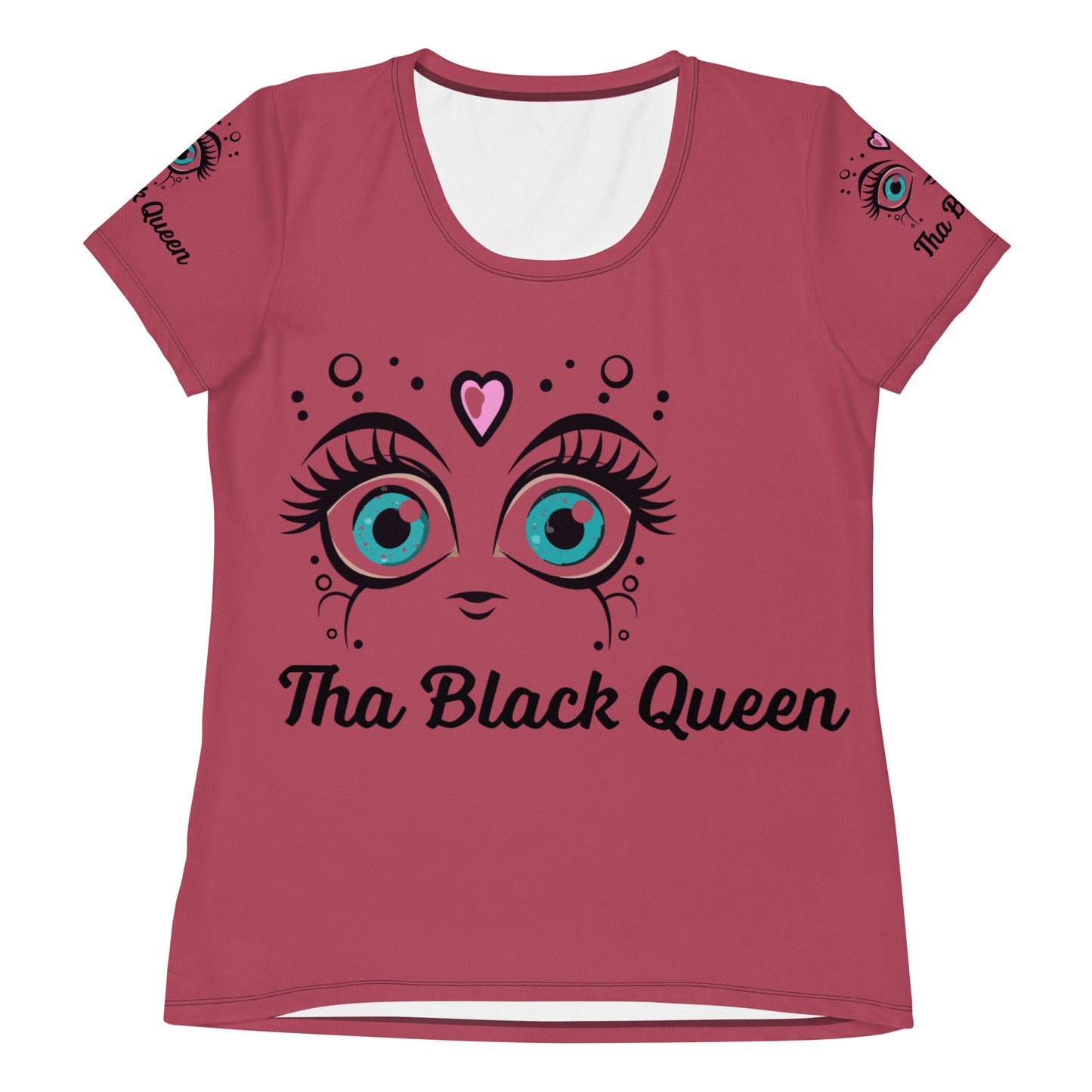 Black Queen  Women's Athletic T-shirt