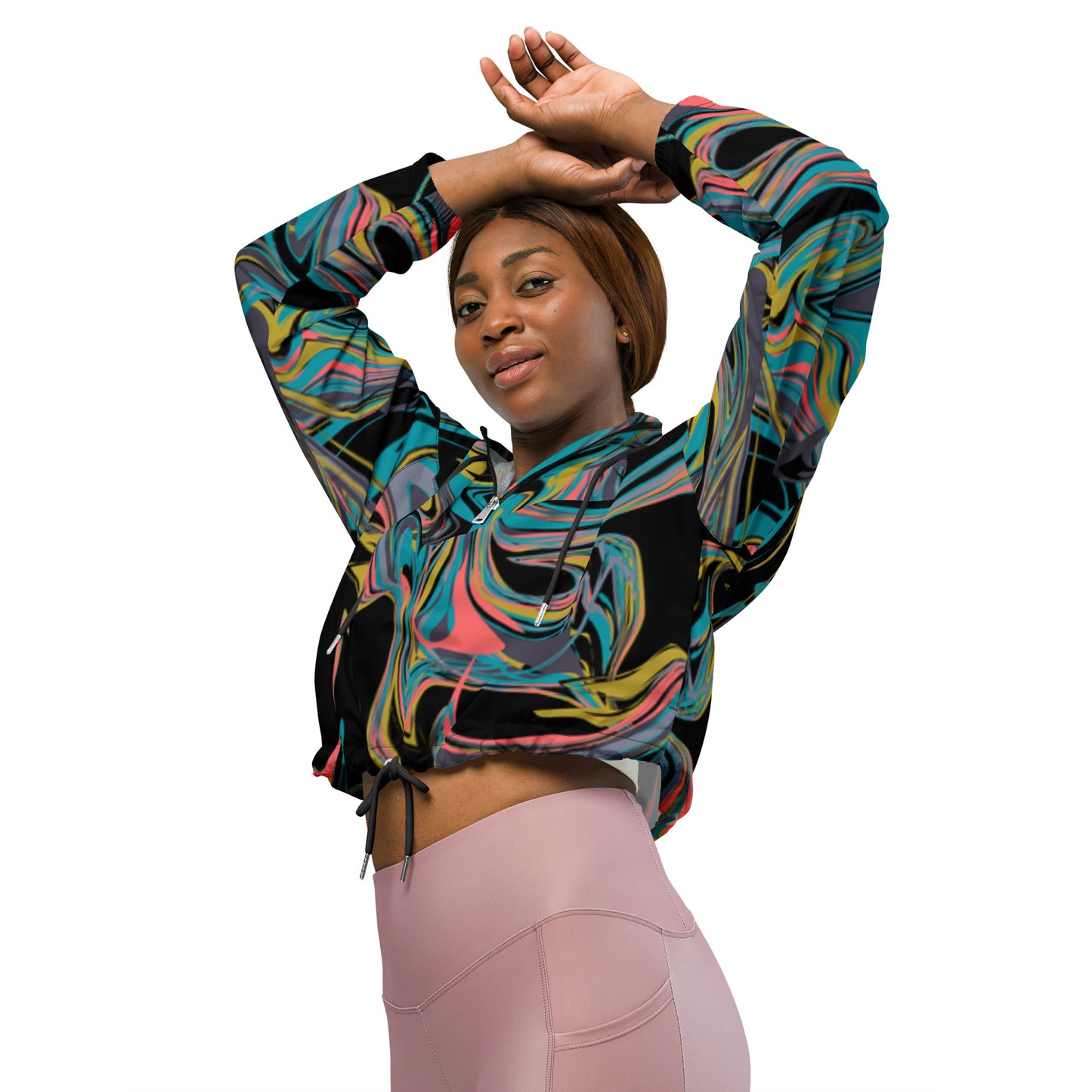 Black Billionaire Women’s cropped windbreaker