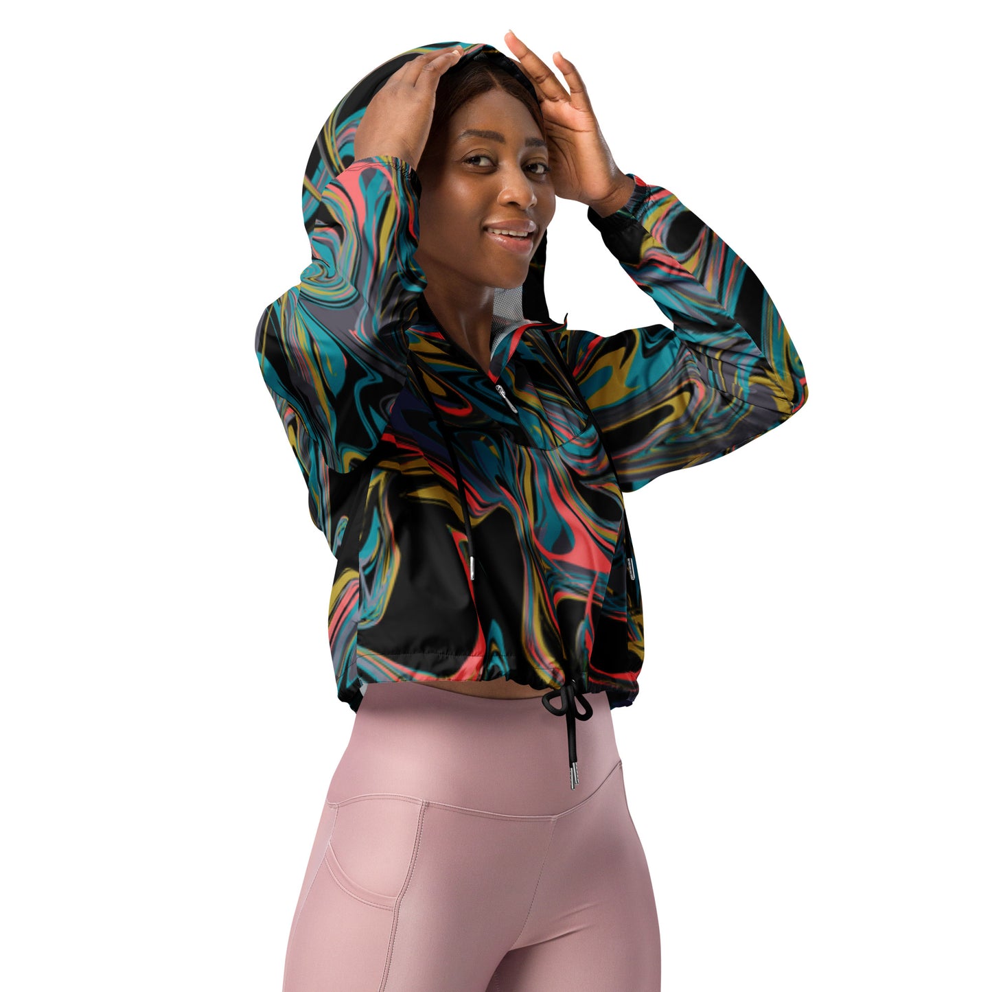 Black Billionaire Women’s cropped windbreaker