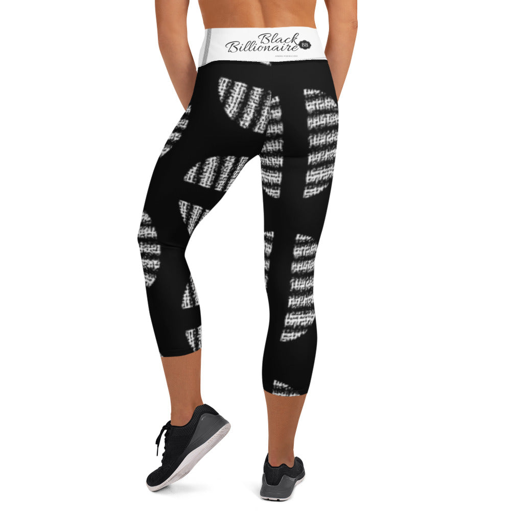 Black Billionaire Yoga Capri Leggings