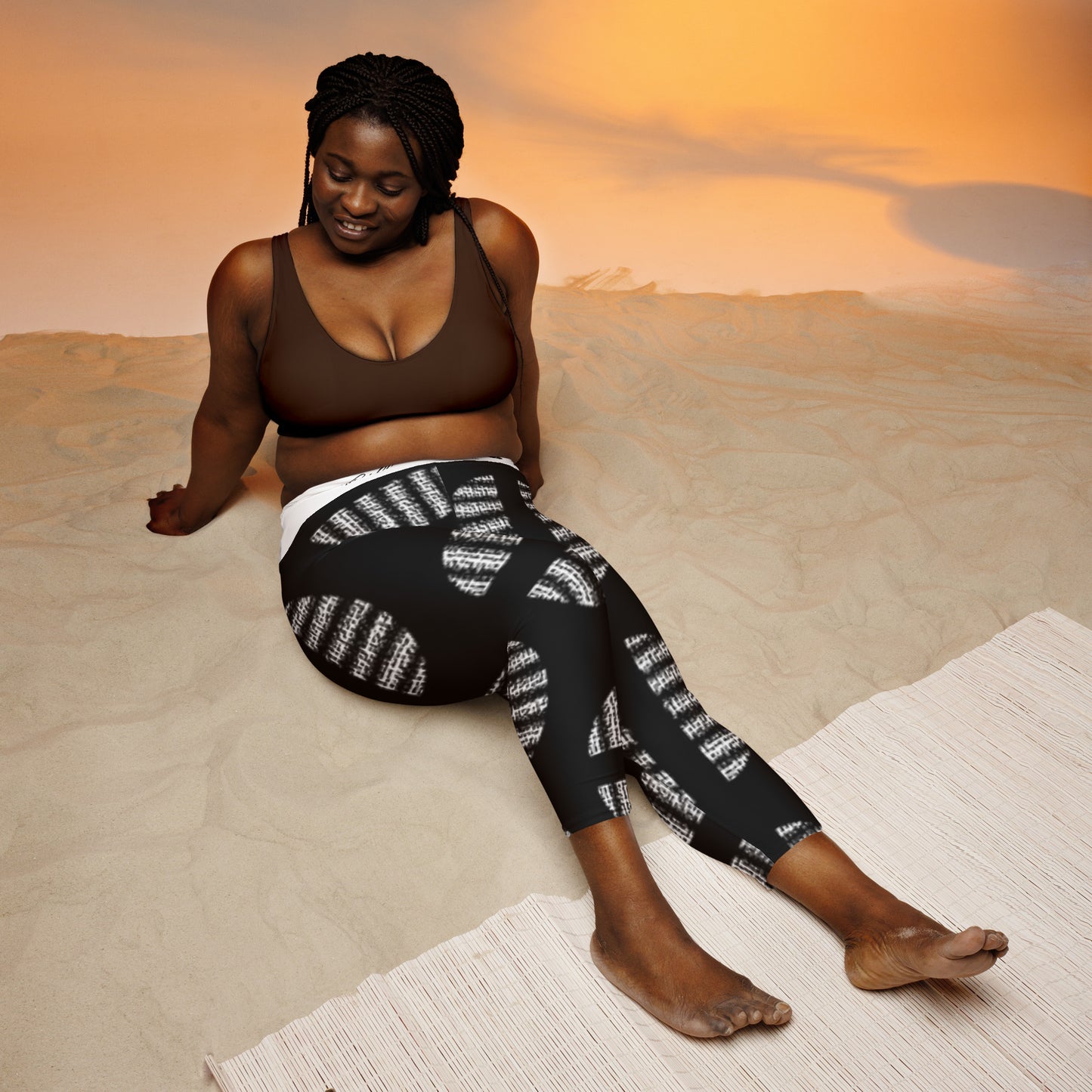 Black Billionaire Yoga Capri Leggings