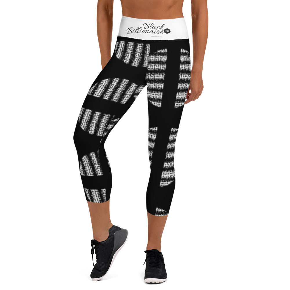 Black Billionaire Yoga Capri Leggings