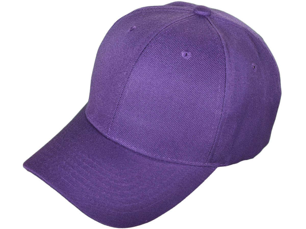Blank Baseball Hats - BK Caps Structured 6 Panel Mid Profile