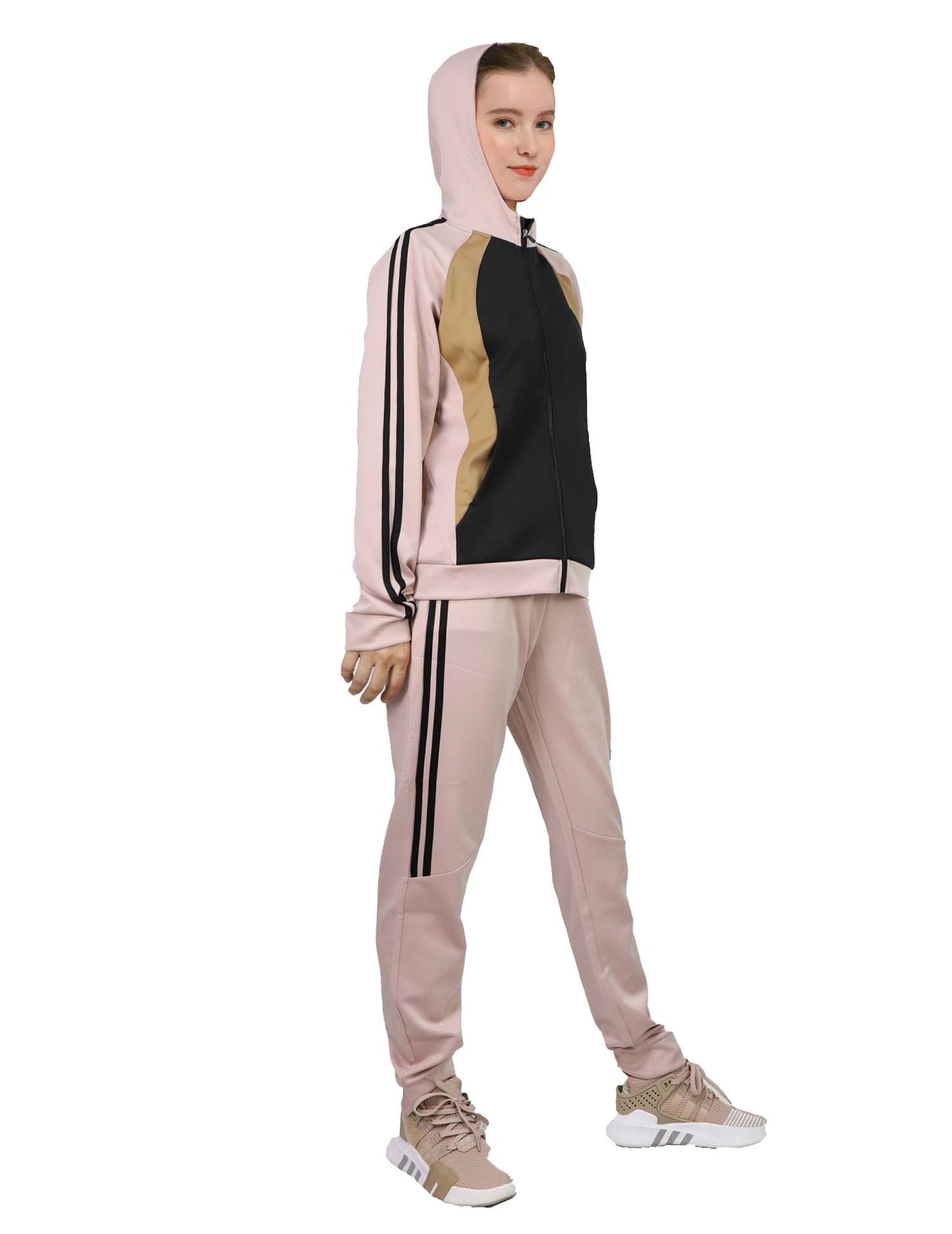 LeeHanTon Ladies Colorblock Active Lounge Sweatshirt & Sweat