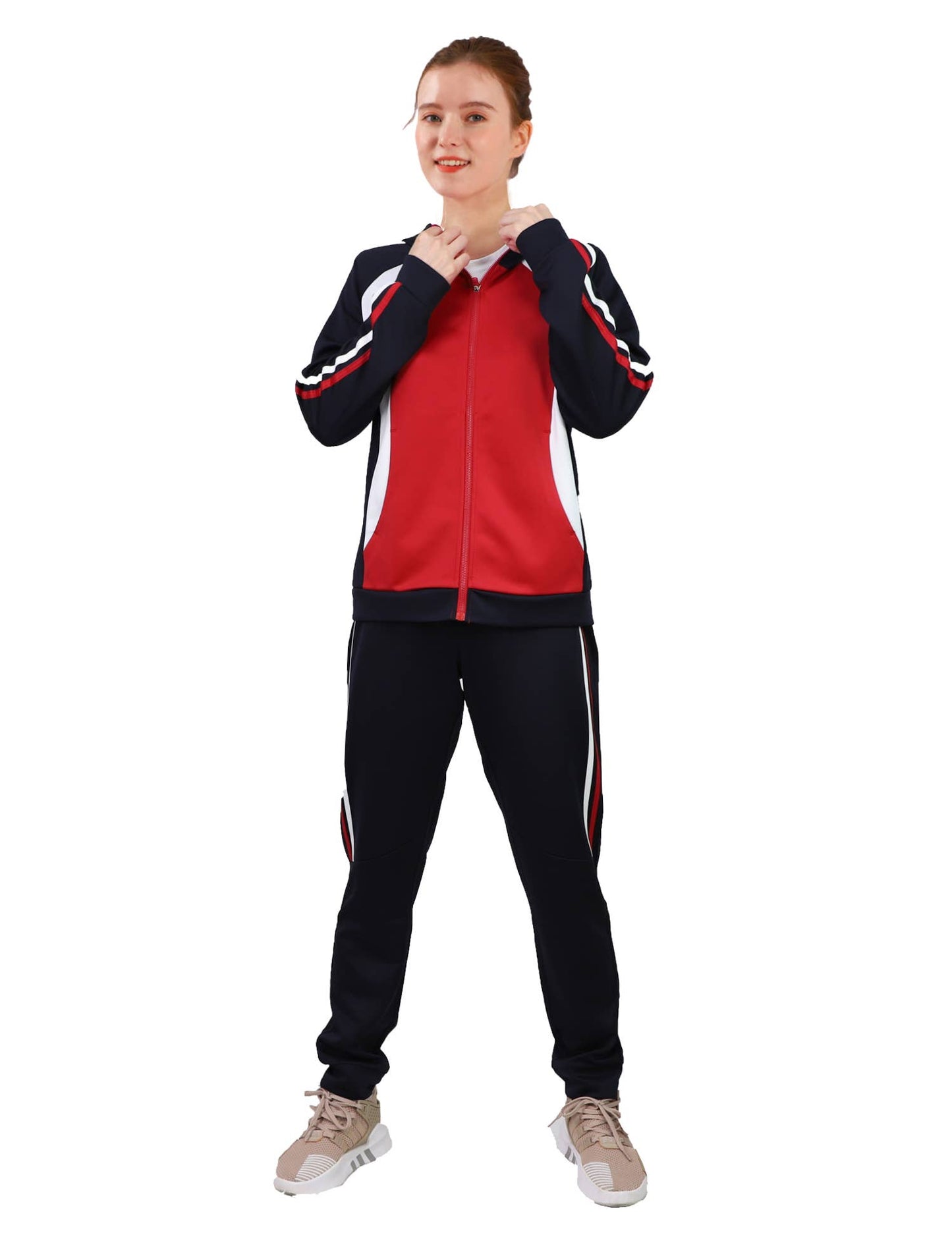 LeeHanTon Ladies Colorblock Active Lounge Sweatshirt & Sweat