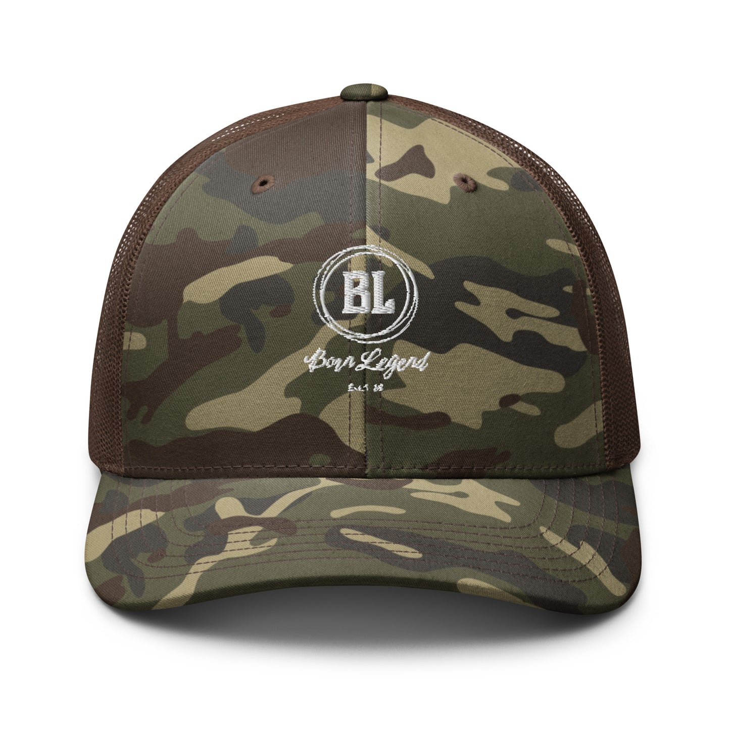 Born Legend Camouflage trucker hat