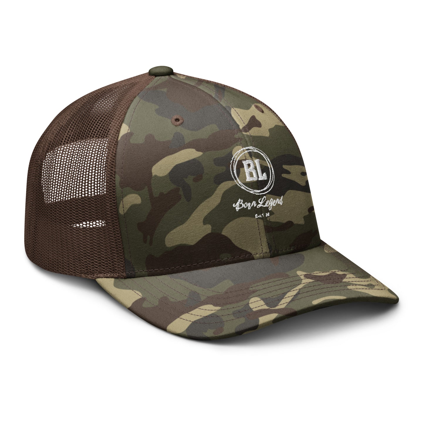 Born Legend Camouflage trucker hat