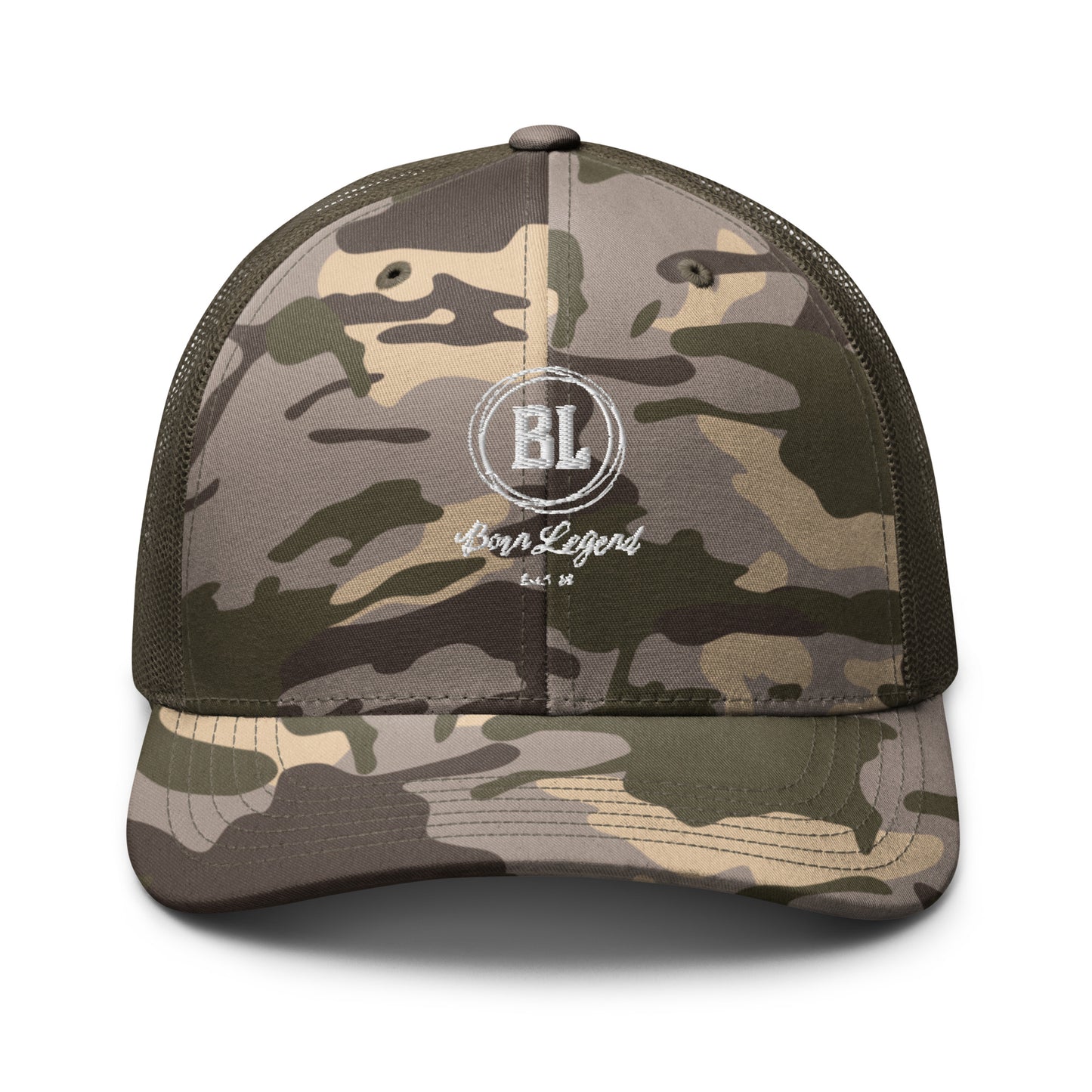 Born Legend Camouflage trucker hat