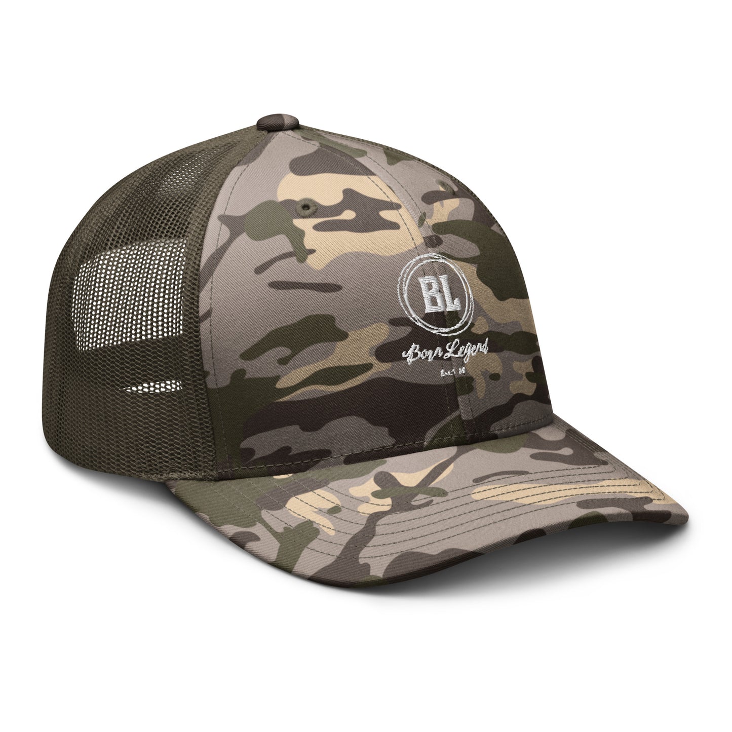 Born Legend Camouflage trucker hat