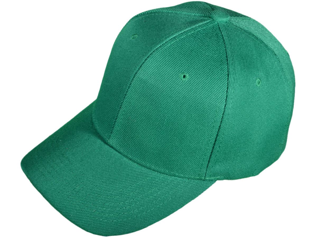 Blank Baseball Hats - BK Caps Structured 6 Panel Mid Profile