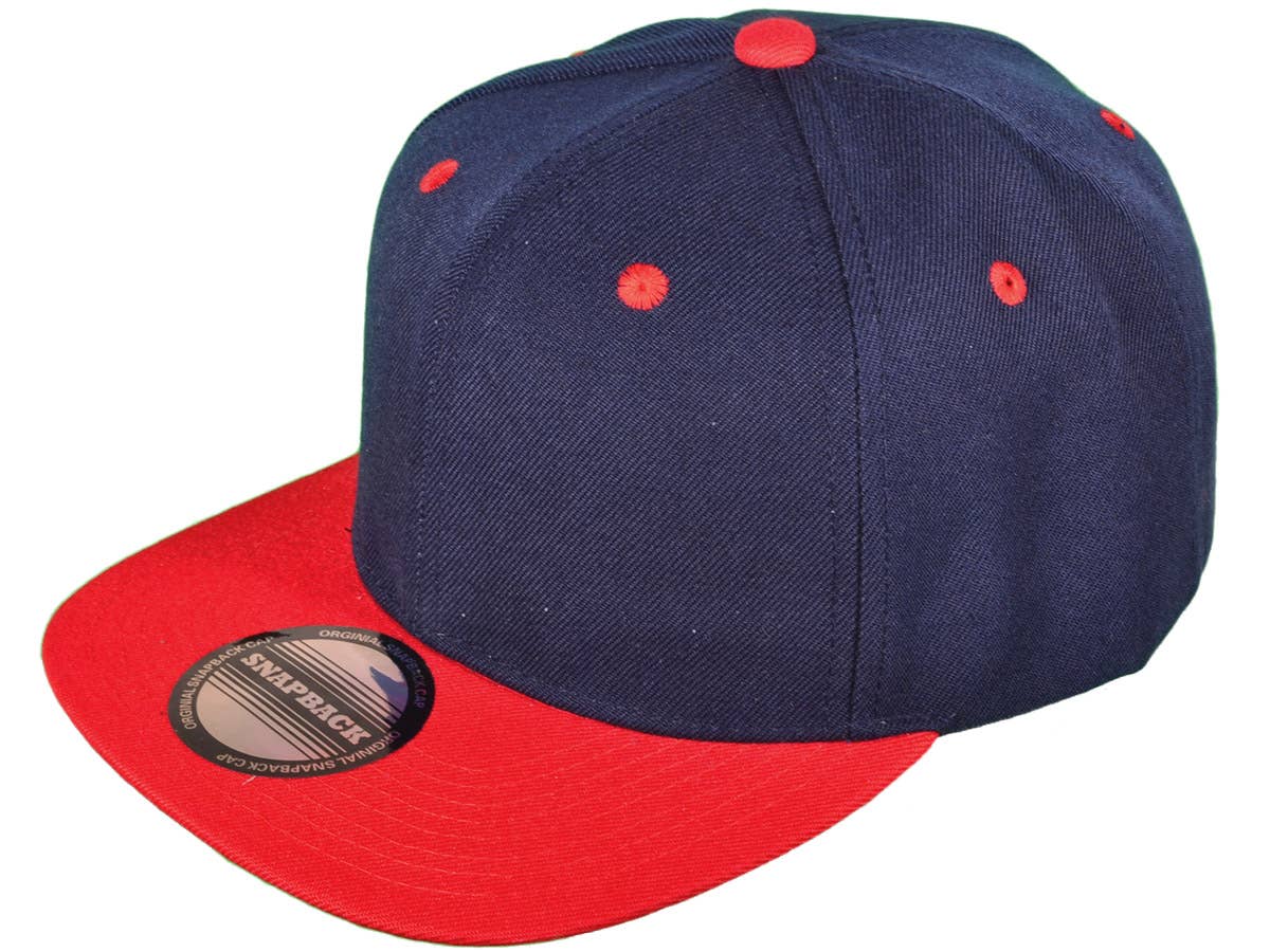 Blank Snapback Hats - Flat Bill Plain Vintage Snapbacks