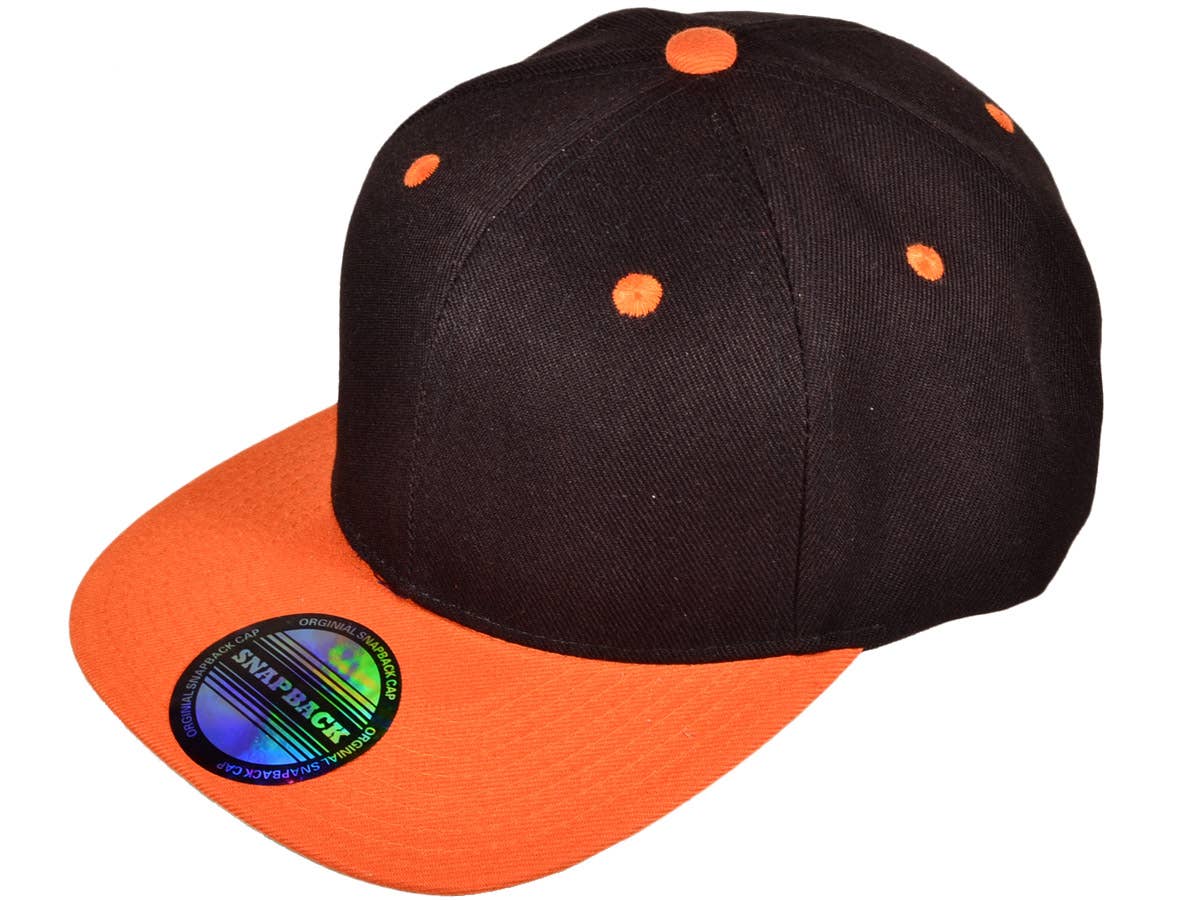 Blank Snapback Hats - Flat Bill Plain Vintage Snapbacks