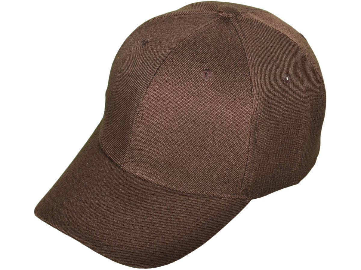 Blank Baseball Hats - BK Caps Structured 6 Panel Mid Profile