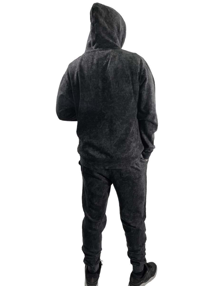 W8083-T007 YM ICE WASH FLEECE "ROY" JOGGER