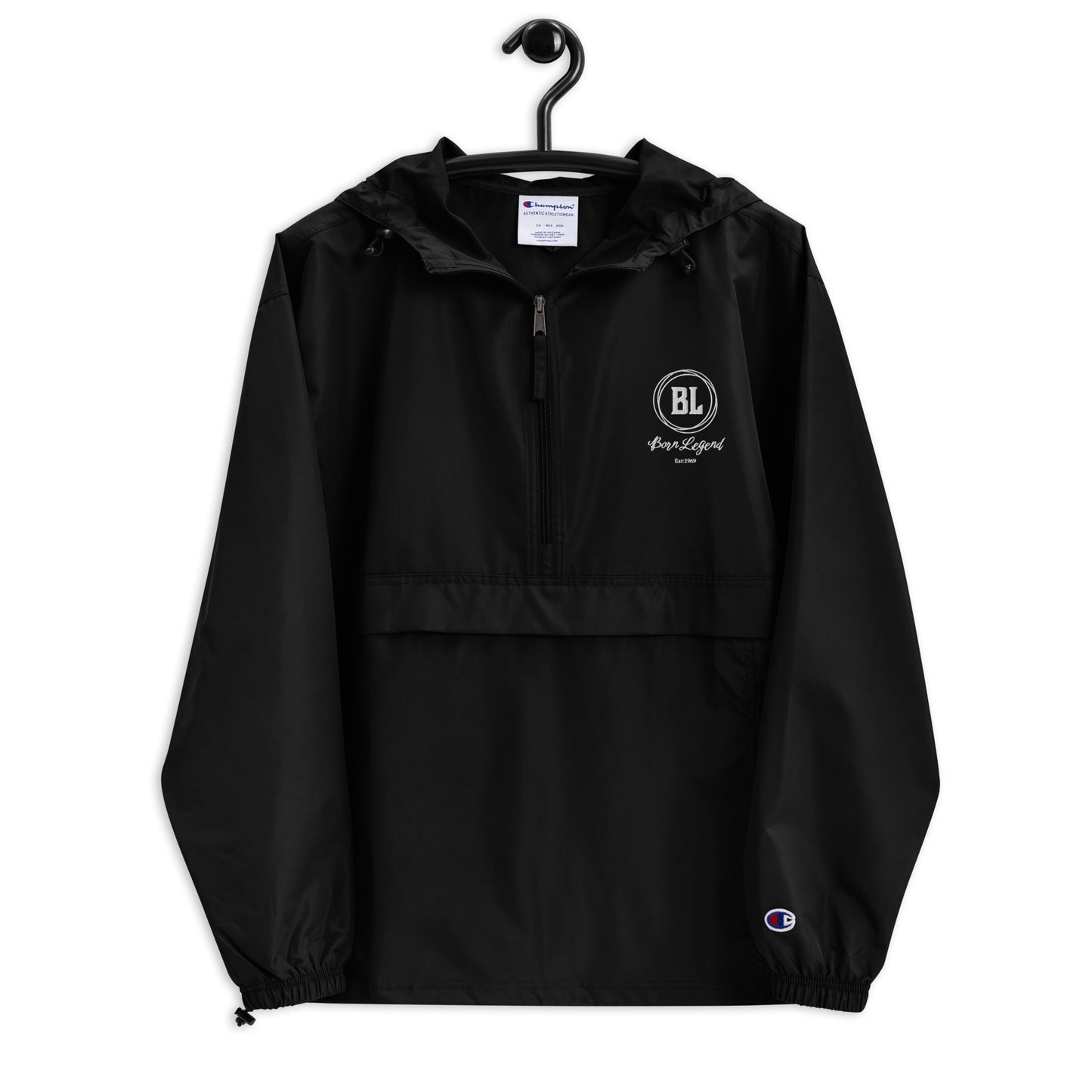 Born Legend Logo Embroidered Champion Packable Jacket