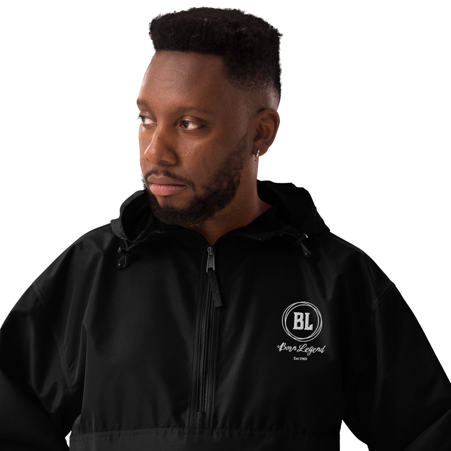 Born Legend Logo Embroidered Champion Packable Jacket