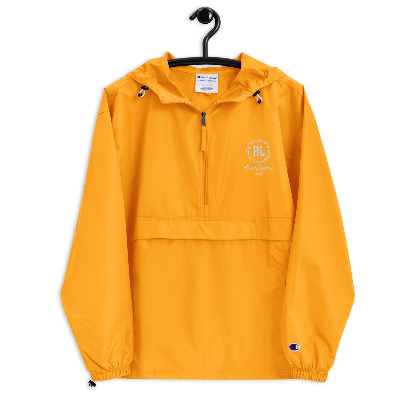 Born Legend Logo Embroidered Champion Packable Jacket