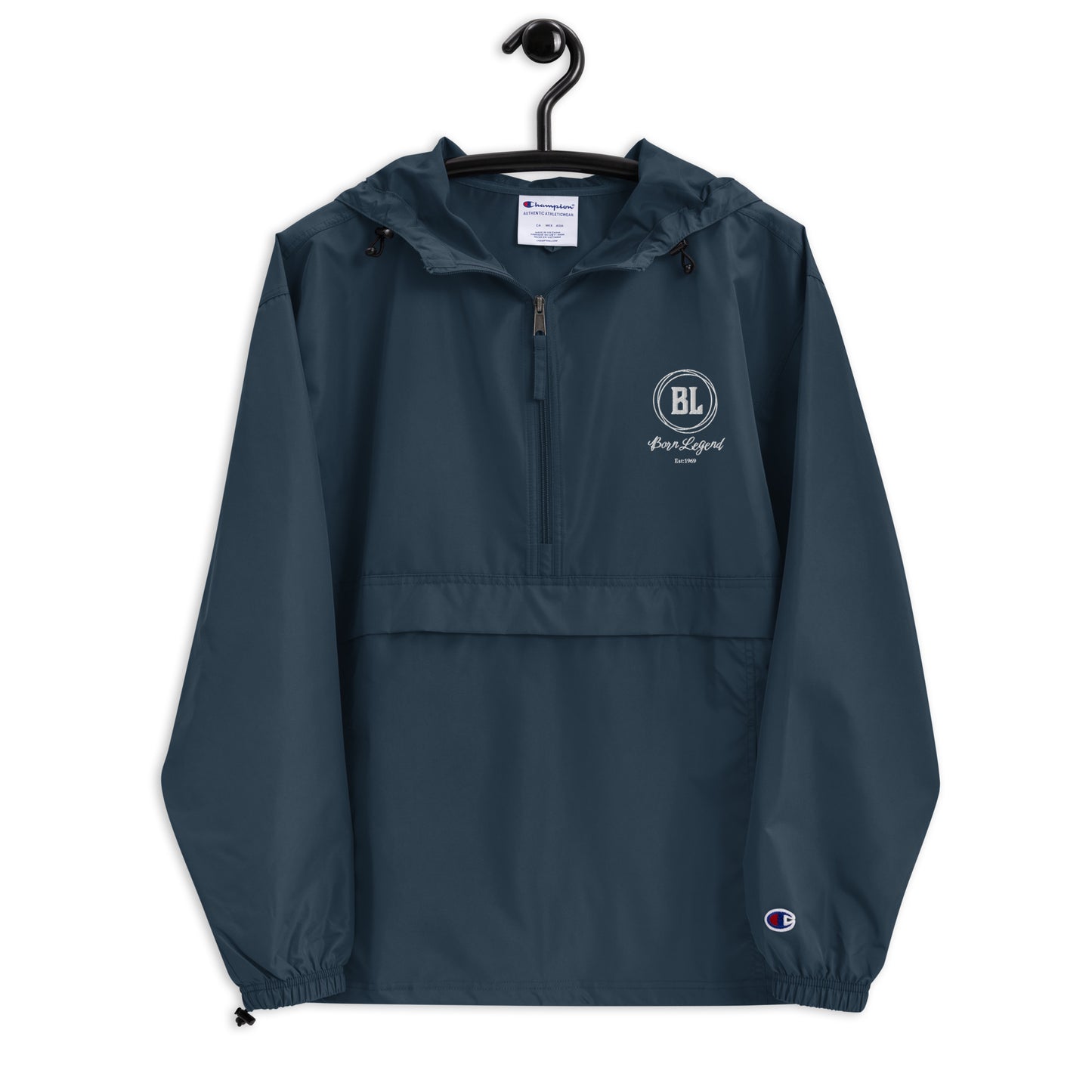 Born Legend Logo Embroidered Champion Packable Jacket