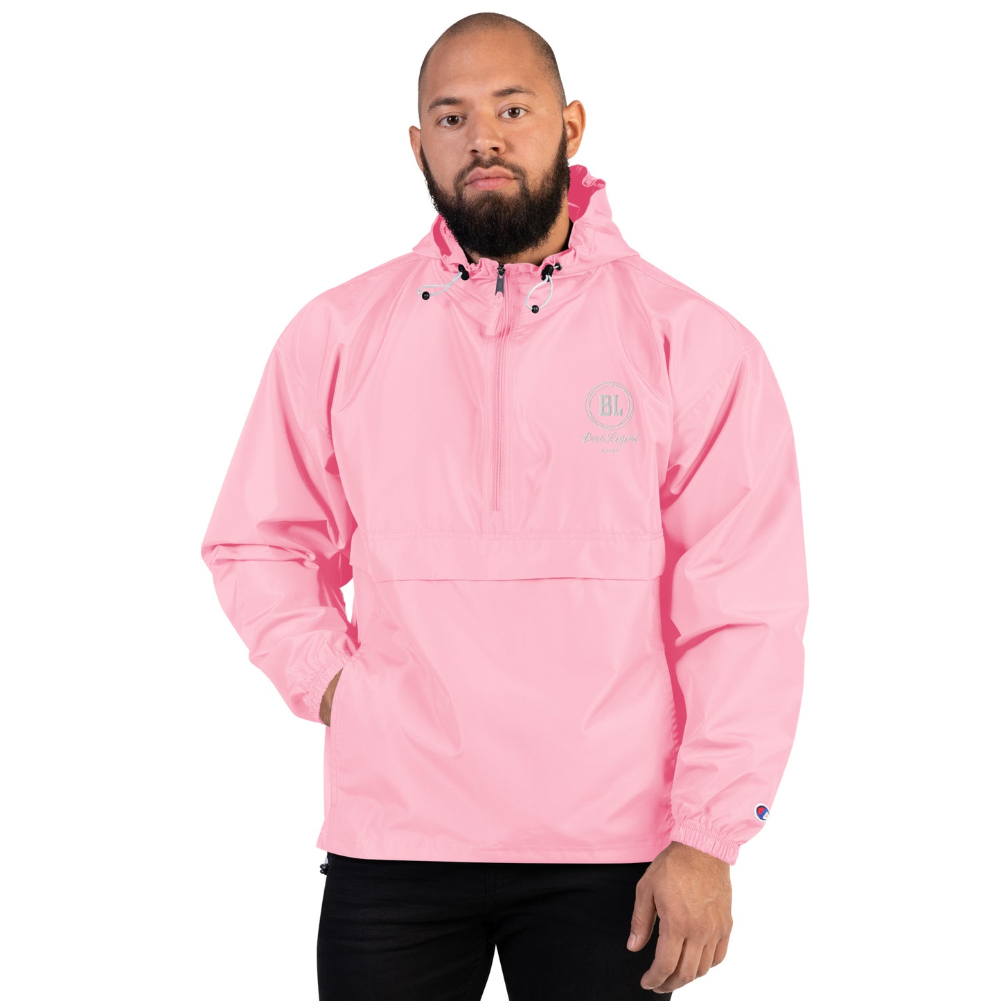 Born Legend Logo Embroidered Champion Packable Jacket