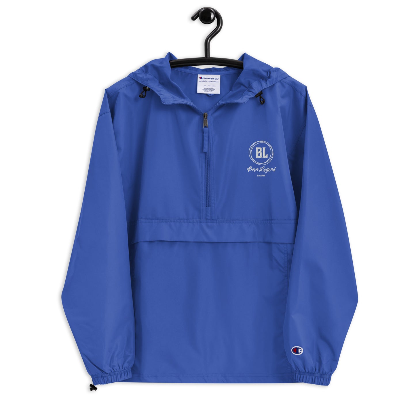 Born Legend Logo Embroidered Champion Packable Jacket