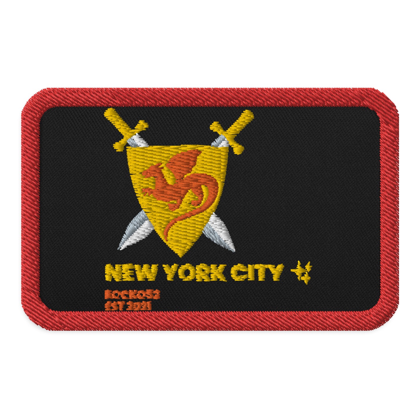 New York Embroidered patches