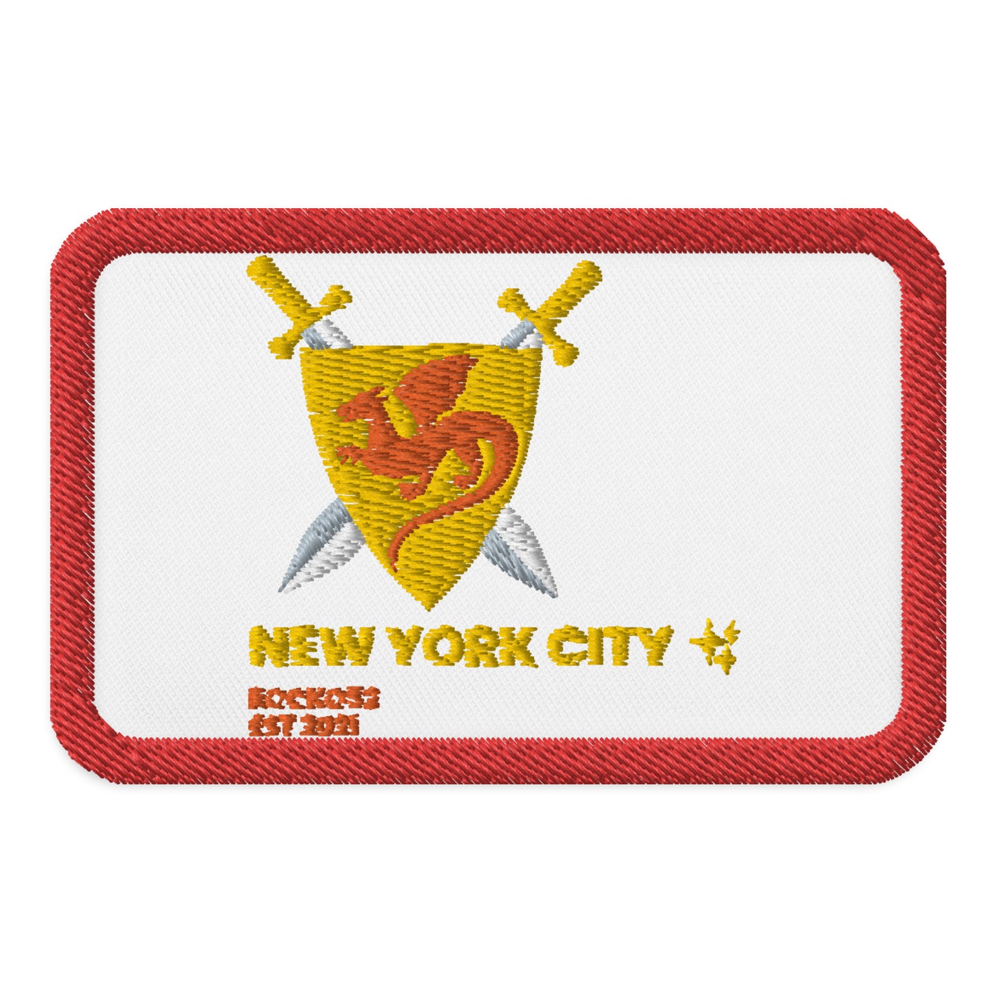 New York Embroidered patches