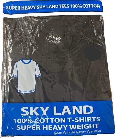Plain Black Crew Neck T-Shirts 6/bx Select Your Size + 1 air