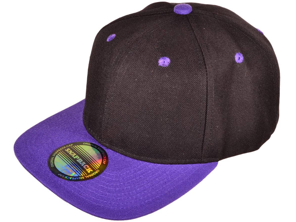 Blank Snapback Hats - Flat Bill Plain Vintage Snapbacks