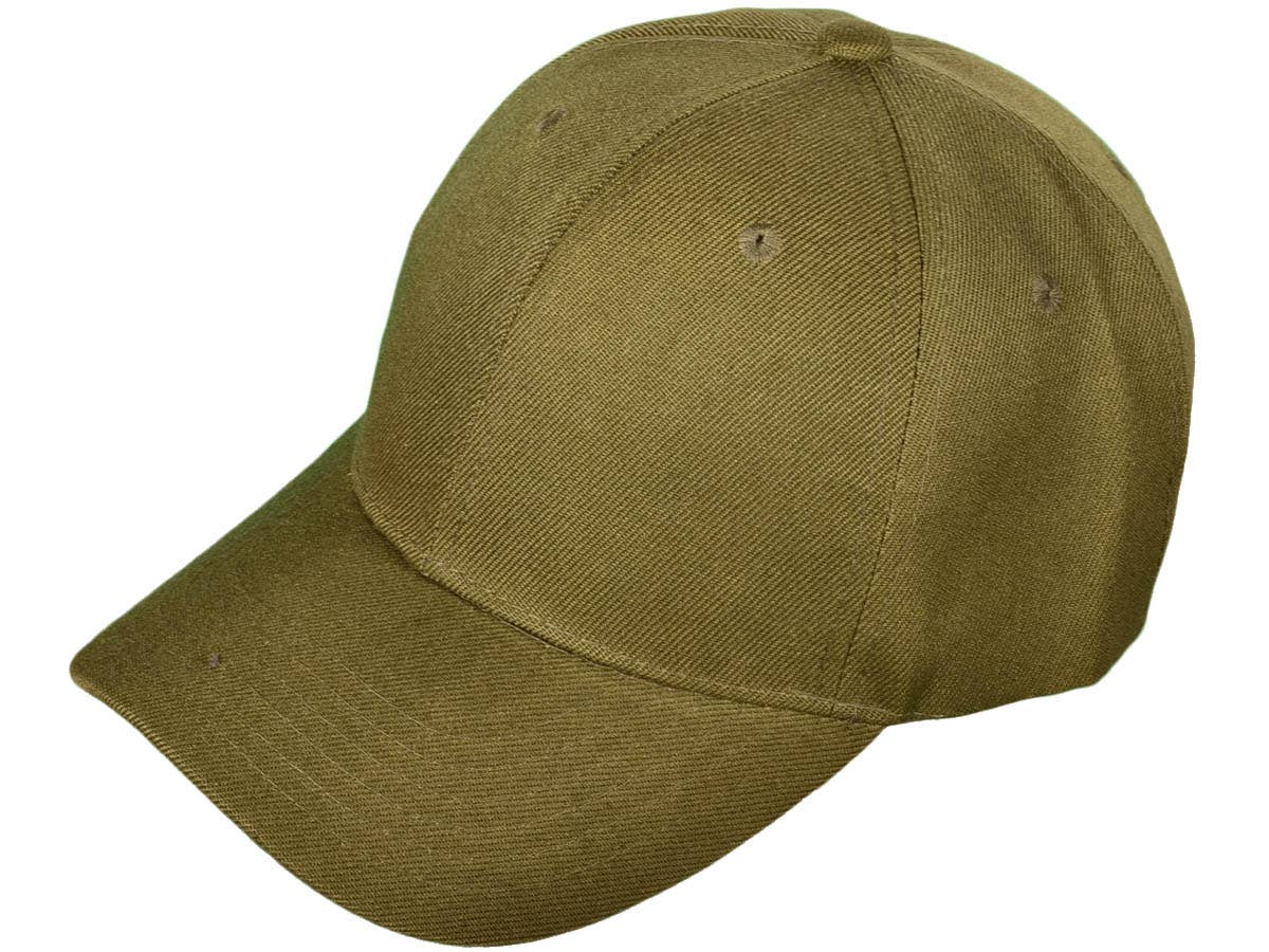 Blank Baseball Hats - BK Caps Structured 6 Panel Mid Profile
