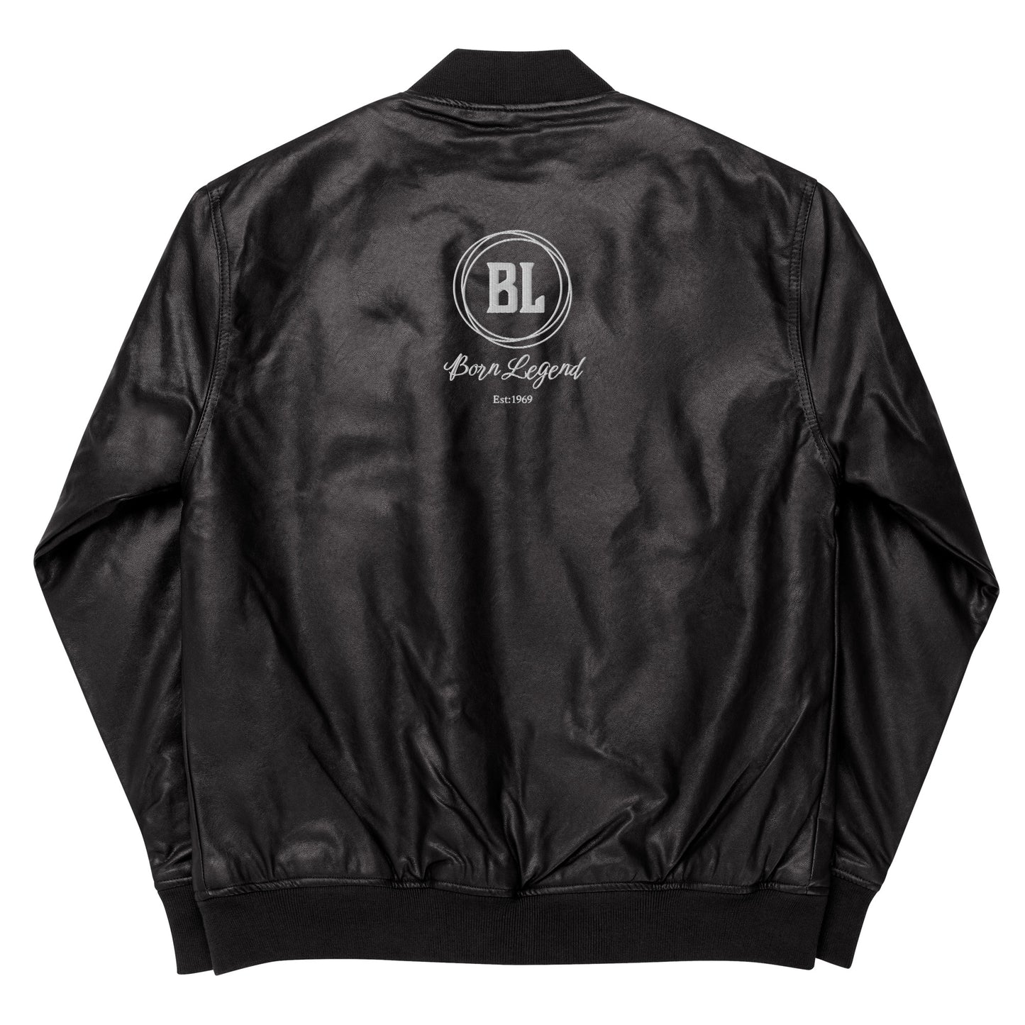 Born Legend Leather Bomber Jacket